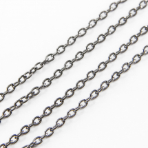 Ланцюг Якірне Плетіння, Залізо, Колір: Збройна Сталь, Ланка: 3х2мм, Товщина 0.5мм, (5WB5991)