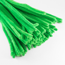 Druciki Kreatywne Pluszowe Wyciory, do Rękodzieła, Wiosenna Zieleń, 300x5mm, 100szt (13WB17782)