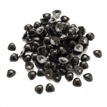 Носики для Іграшок, Трикутні, Чорний, 7х8х3мм, (13WB18012)