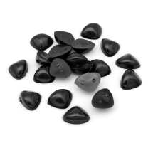 Носики для Іграшок, Трикутні, Колір: Чорний, Розмір: Довжина 20мм, Ширина 25мм, Товщина 9мм, (13WB17612)