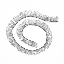 Rzęsy do Zabawek, Kolor: Czarny, 195-200x8mm, 4szt/opakowanie (13WB26801)