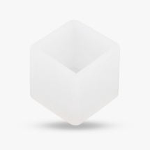 Силіконова форма, Куб, Колір: Білий, Розмір: 31х31х28мм, (13WB26432)