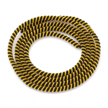 Bajorek do Haftu Figurowe Skręcone Podwójne Miedź, Czarny i Złoty, 3mm, 70cm/17g (13WB24103)