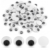 Oczka Żywe do Scrapbookingu i Zabawek, Okrągłe, Czarne, 13x3mm, 100szt (14WB9533)