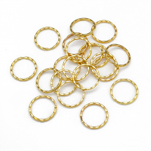 Кільце Замочок Залізне для Брилоків та Ключів, Золото, 25х1мм, (14WB5130)