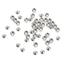 Шапочки для Бусин, Нержавіюча Сталь, 4мм, Отвір 0.8мм, (13WB16549)