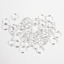 Kółeczka Ogniwka Pojedyncze Otwarte Żelazo 8x0.7mm Kolor: Srebrny około 500szt/50g (3WB3452)