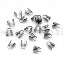 Каллоти, Нержавіюча Сталь, Затискачі концевики, 12.5х7мм, Діаметр всередині 6мм, (2WB29417)