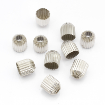 Конус Шапочки для Намистин Латунь, Платина, 10х9.5мм, Отвір 3мм, (3WB5514)