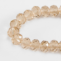 Koraliki Szklane Sztuczny Kryształ Fasetowany 8x6mm 72szt/42cm/sznur (5WB3317)