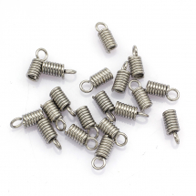 Końcówki Sprężynky do Sznura Stal Nierdzewna 8x3mm Otwór 2mm 20szt (13WB19102)