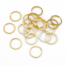 Кільце Замочок, для брелка і Ключів, Залізне, Колір: Золото, Діаметр 25мм, (13WB16104)