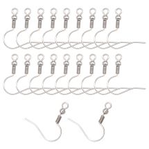 Bigle Haczyki, Baza do Kolczyków, Stal Nierdzewna, 20x19.5mm, Pin 0.7mm, Otwór 2mm, 20szt (13WB20965)