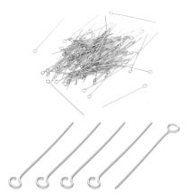 Піни з колечком, Нержавіюча Сталь, 40х0.6мм, мм, Отвір 2мм, (13WB18232)