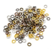 Kółeczka Ogniwka Pojedyncze Otwarte Mosiądz 4x0.8mm Kolor: Mieszane kolory około 550szt/25g (13WB12445)