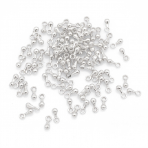 Підвіска обтяжувач для ланцюжків і намиста, Метал, Срібло, 7х2.5мм, Отв-тя 1.5мм, (5WB4776)