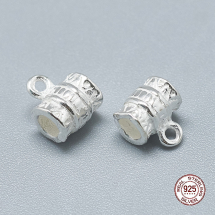 Srebro 925 Bail Uchwyt do Wisiorków, 7.5x6.5x5mm, Otwór 1mm, 2szt (13WB21189)