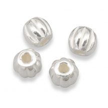 Srebro 925 Koraliki, Okrągłe, 3x2.5mm, Otwór 1mm 4szt (13WB21209)