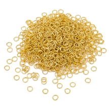 Kółeczka Ogniwka Pojedyncze Otwarte Żelazo Złoty 5x0.7mm 1150szt/50g (Q6WB784)