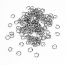 Кільця Одинарні Відкриті Сполучні Нержавіюча Сталь, 4х0.6мм, (13WB23347)