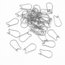 Haczyki, Zapięcie Francuskie, Stal Nierdzewna, Baza Kolczyka, 20x11mm, Pin 0.7mm, 20szt (13WB21075)