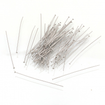 Szpilki Gwoździe, Stal Nierdzewna, Płaska Czapka, 50х0.6mm, 100 szt (13WB17697)