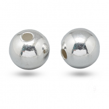 Srebro 925 Koraliki Okrągłe, 4mm, Otwór 1.6mm, 2szt (13WB17709)