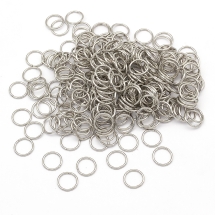 Kółeczka Ogniwka Pojedyncze Otwarte Żelazo 10x1.0mm Kolor: Platyna około 280szt/50g (Q6WB604)