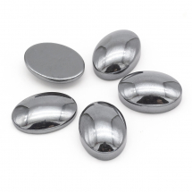 Zestaw Kaboszonów, Syntetyczny Niemagnetyczny Hematyt, Owalne, 14x10x4mm, 3szt/zestaw, (13WB22372)