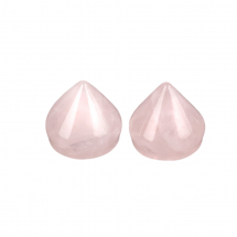 Кабошони Натуральний Рожевий Кварц Конус, 10~11x10~11мм, (13WB22398)