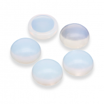 Kaboszony, Syntetyczny Opalit, Okrągłe, Niebarwione, 8x4mm, 5szt (13WB22431)