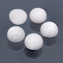 Kaboszony Naturalny Kamień Biały Jadeit, Okrągłe, Białe, 10x4~5mm, 5szt (13WB22448)