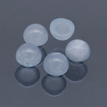 Kaboszony Naturalny Kamień Biały Jadeit, Okrągłe, Turkusowy, 6x3~4mm, 5szt (13WB22450)