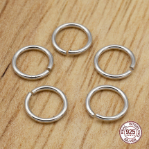 Srebro 925 Rodowane Kółeczka Ogniwka Pojedyncze Otwarte, 6x0.6mm, 5szt (13WB26103)