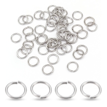Kółeczka Ogniwka Pojedyncze Otwarte, Stal Nierdzewna do Rękodzieła i Biżuterii, 12x1.5mm, 50szt (13WB27060)