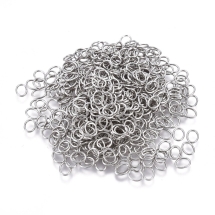 Kółeczka Ogniwka Pojedyncze Otwarte Stal Nierdzewna Owalne 4.5x3.5x0.5mm 500szt (13WB27071)