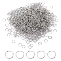 Kółeczka Ogniwka Pojedyncze Otwarte, Stal Nierdzewna do Rękodzieła i Biżuterii, 6x0.7mm, 50g~1200szt (13WB27075)