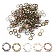 Kółeczka Ogniwka Pojedyncze Otwarte Mosiądz Mix 6x1mm okolo 195szt/25g (13WB27083)