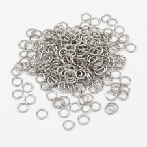 Kółeczka Ogniwka Pojedyncze Otwarte Mosiądz Kolor: Platynowy 5x1mm około 590szt/50g (13WB27096)