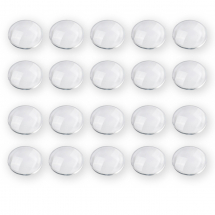 Kaboszony Szklane, do Tworzenia Biżuterii, Bezbarwny, 40x8mm, 10szt (13WB27192)