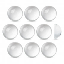 Кабошони Скляні Круглі Прозорі, Безбарвні, 30x14-15мм, (13WB27193)