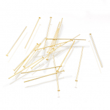 Szpilki Goździki Mosiądz 18K Pozłacane 25.5x0.6mm 20szt (13WB27977)