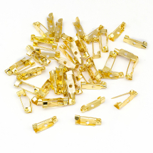 Baza do Broszki, Szpilka, Żelazne, Złoty, 15x5x4.5mm, Otwór 1.8mm, 50szt (13WB27986)