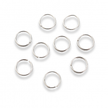 Srebro 925 Kółeczka Ogniwka Pojedyncze, Otwarte, 6x0.5mm, średnica wewnętrzna 5mm, 10szt (13WB28057)