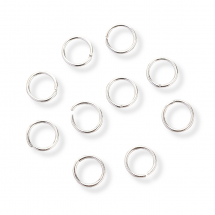 Srebro 925 Kółeczka Ogniwka Pojedyncze, Otwarte, 5x0.5mm, średnica wewnętrzna 4mm, 10 szt (13WB28058)