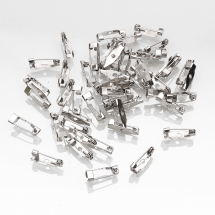 Baza do Broszki, Szpilka, do Rękodzieła i Biżuterii, Żelazne, Platynowy, 15x5x4.5mm, Pin 1mm, 50szt (13WB28205)