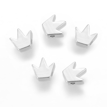 Koraliki Mosiądz Korona, Platynowa Powłoka, 8x8x3mm, 5szt (13WB28229)