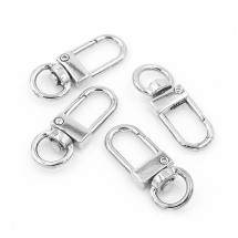 Zapięcie Karabińczyki Obrotowy Biżuteria Stop 34x14x6.5mm Otwór 10x5mm Kolor: Platynowy 4szt (13WB28272)