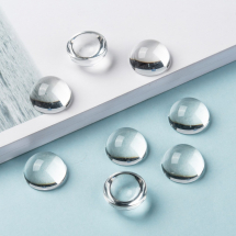 Kaboszony Szklany, Półokrągłe, Przejrzysty, do Tworzenia Biżuterii, Bezbarwny, 12x5.5mm, 200szt (13WB28667)