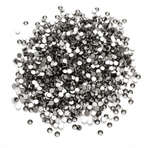 Cyrkonie Dżety Szklane Fasetowane SS10 Klasa A, Czarny Diament, 2.8mm, 1440szt (13WB28708)